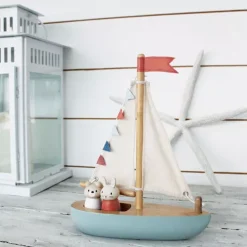 Tender Leaf Toys Zeilboot Sailaway -speelgarages, auto's & voertuigen Winkel 4608382 tender leaf toys zeilboot sailaway ilovespeelgoed1