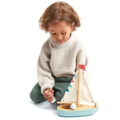 Tender Leaf Toys Zeilboot Sailaway -speelgarages, auto's & voertuigen Winkel 4608382 tender leaf toys zeilboot sailaway ilovespeelgoed8