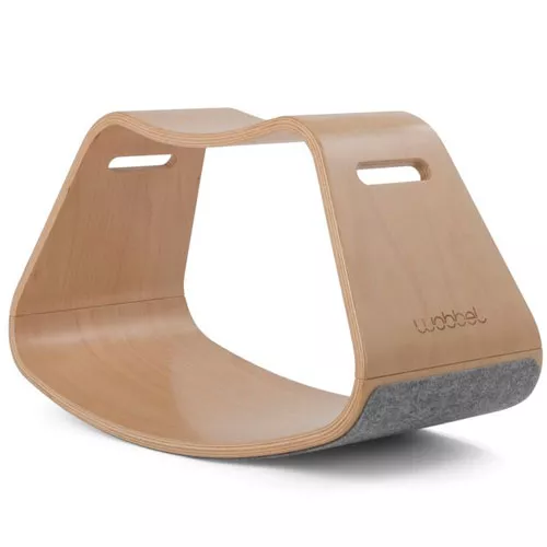 Wobbel Up Met Vilt - Babymuis Lichtgrijs 1 Wobbel Up Met Vilt - Babymuis Lichtgrijs