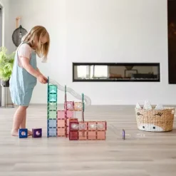 Connetix Magnetische Tegels Knikkerbaan - Pastel - 80st -speelgarages, auto's & voertuigen Winkel connetix magnetische tegels knikkerbaan pastel 80st 5