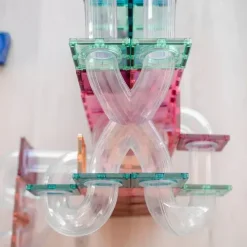 Connetix Magnetische Tegels Knikkerbaan - Pastel - 80st -speelgarages, auto's & voertuigen Winkel connetix magnetische tegels knikkerbaan pastel 80st 7