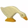 Holztiger Etende Gans 12 Cm