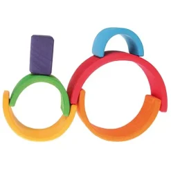 Grimm's Regenboog Stapeltoren - 6 Bogen 10,5 Cm 10 Grimm's Regenboog Stapeltoren - 6 Bogen 10,5 Cm -speelgarages, auto's & voertuigen Winkel kleimn2