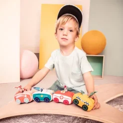 Lilliputiens Pull-back Auto - Stella -speelgarages, auto's & voertuigen Winkel lilliputiens pull back auto stella3