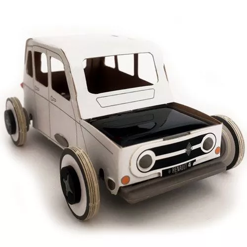 Litogami Bouwpakketje Renault 4L Met Zonnepaneel 1 Litogami Bouwpakketje Renault 4L Met Zonnepaneel