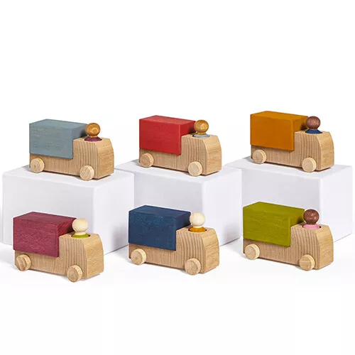 Lubulona Vrachtwagen Met Poppetje - Groen 4 Lubulona Vrachtwagen Met Poppetje - Groen - Afbeelding 4