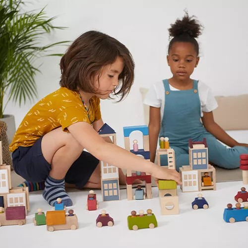Lubulona Bus Met Poppetjes - Blauw 5 Lubulona Bus Met Poppetjes - Blauw - Afbeelding 5