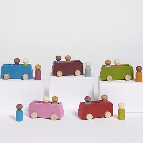 Lubulona Bus Met Poppetjes - Blauw 6 Lubulona Bus Met Poppetjes - Blauw - Afbeelding 6