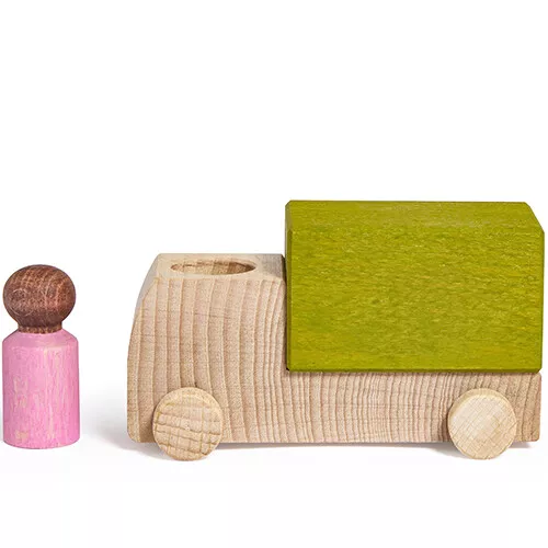 Lubulona Vrachtwagen Met Poppetje - Groen 2 Lubulona Vrachtwagen Met Poppetje - Groen - Afbeelding 2