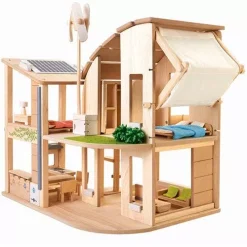 Plan Toys 'groen' Poppenhuis Met Inrichting
