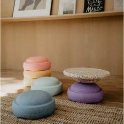 Stapelstein Balance Board Confetti Pastel -speelgarages, auto's & voertuigen Winkel stapelstein balanceerbord pastel confetti