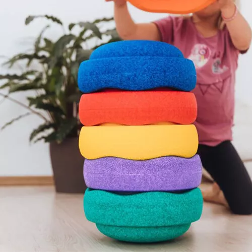 Stapelstein Original Rainbow Classic - 6st 2 Stapelstein Original Rainbow Classic - 6st - Afbeelding 2