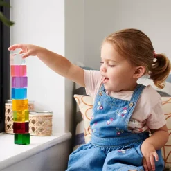 Tickit Transparante Blokken - 8st -speelgarages, auto's & voertuigen Winkel tickit transparante blokken 8st 12