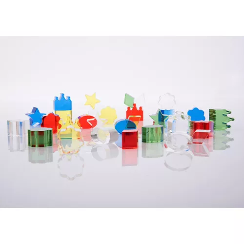 Tickit Transparante Stapelvormen - 30st 6 Tickit Transparante Stapelvormen - 30st - Afbeelding 6